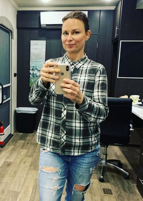 Mary Lynn Rajskub in an Instagram selfie from October 2019