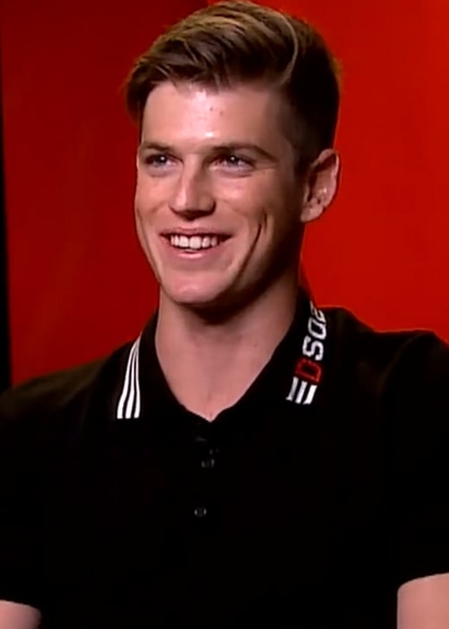 Miguel Bernardeau as seen in a picture taken during an interview on the serie Élite, on September 23, 2018