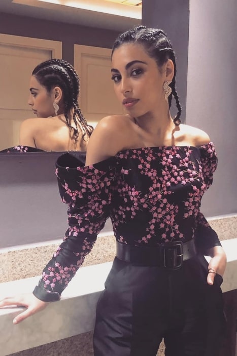 Mina El Hammani as seen while posing for a picture in March 2019