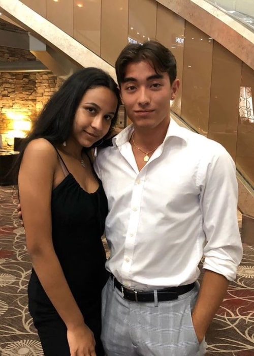 Neil Shibata as seen while posing for a picture alongside his sister in June 2019