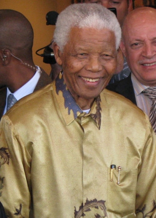 Nelson Mandela in Johannesburg, Gauteng on May 13, 2008