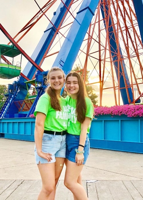 Nicole Luellen (Right) and Maddy at Cedar Point, Ohio in August 2019