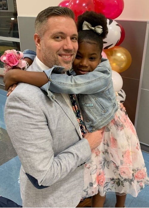 Paisley McKnight as seen in a picture taken with her father Shaun McKnight in May 2019