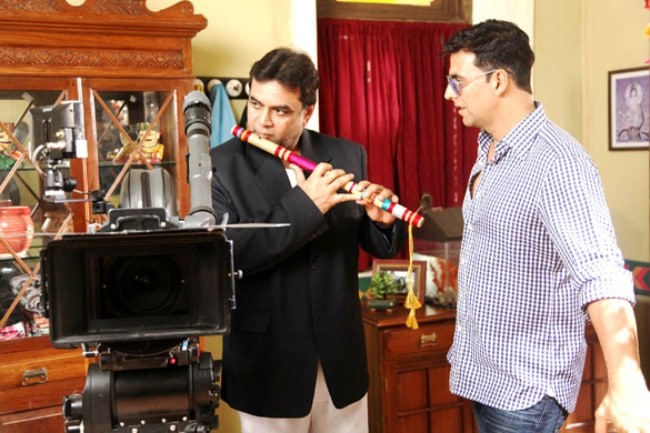 Paresh Rawal on the sets of OMG.