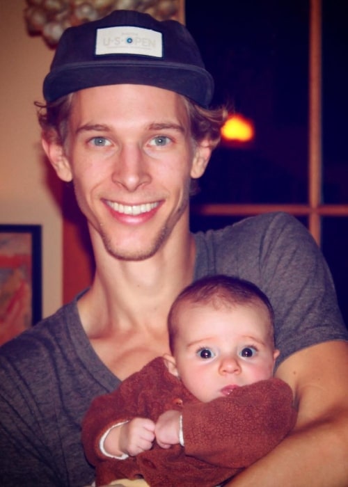 Parker Croft smiling in a picture along with his niece Juna in February 2016