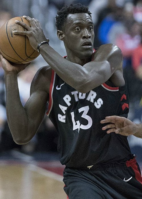 Pascal Siakam during a match as seen in March 2018