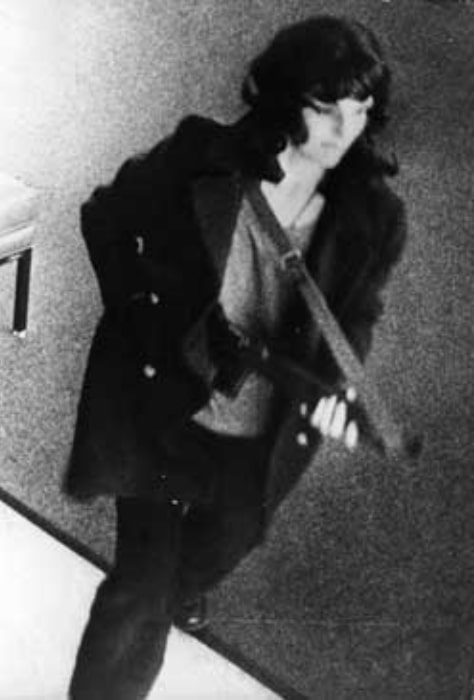 Patty Hearst as seen during the April 1974 Hibernia bank robbery