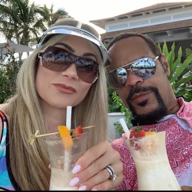 Paul Dillett in selfie with his wife Allison while on a vacation in the Bahamas in February 2020