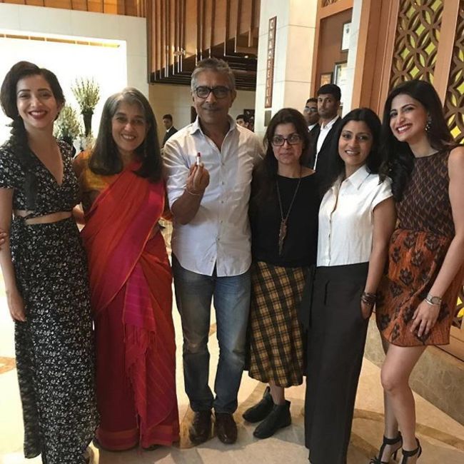 Prakash Jha at the promotions of the film Lipstick Under My Burkha in 2017