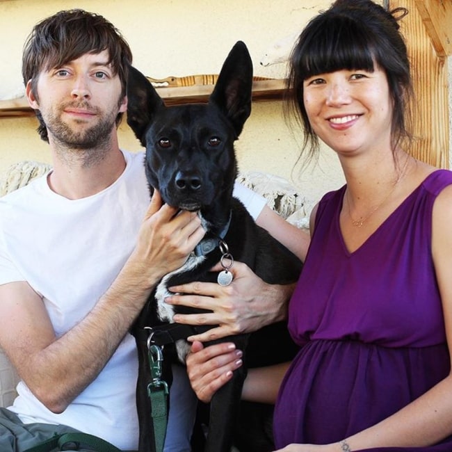 Rob Kerkovich as seen in a picture taken with his wife Anjali Prasertong with their dog in December 2019