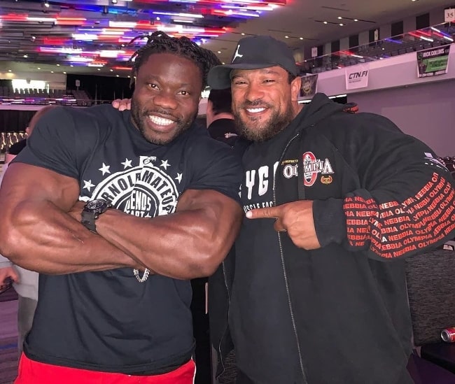 Roelly Winklaar (Right) posing for a picture alongside Robert Wilmote in March 2020