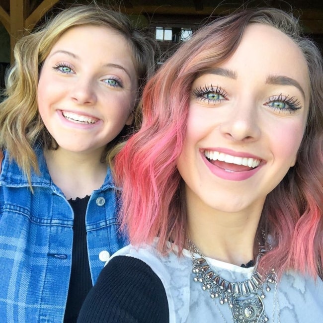 Rylan McKnight as seen in a selfie taken with her sister Bailey McKnight in September 2019