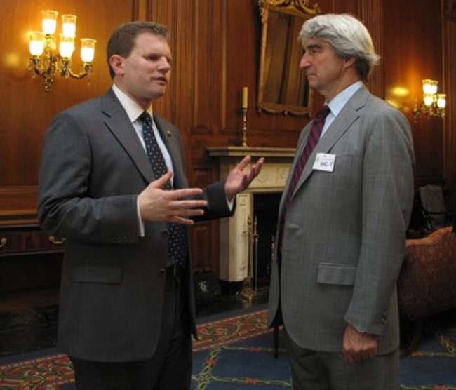 Sam Waterston (Right) and U.S. Rep. Dan Maffei of New York