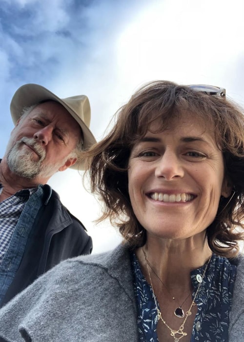 Sarah Clarke and Xander Berkeley in an Instagram selfie from September 2019