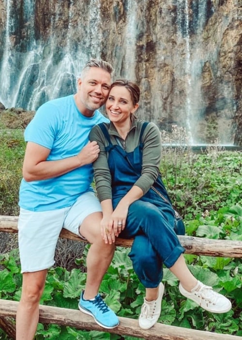 Shaun McKnight as seen in a picture taken with his wife Mindy McKnight in Slovenia in November 2019