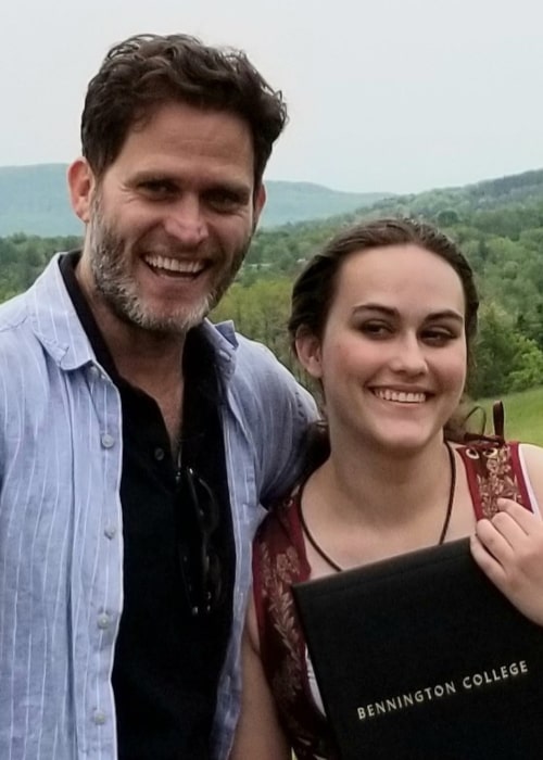 Steven Pasquale with his daughter Maddie, as seen in June 2019