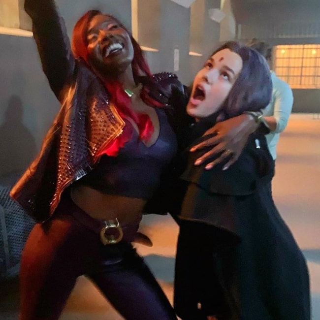 Teagan Croft as seen in a picture taken with actress Anna Diop in September 2019