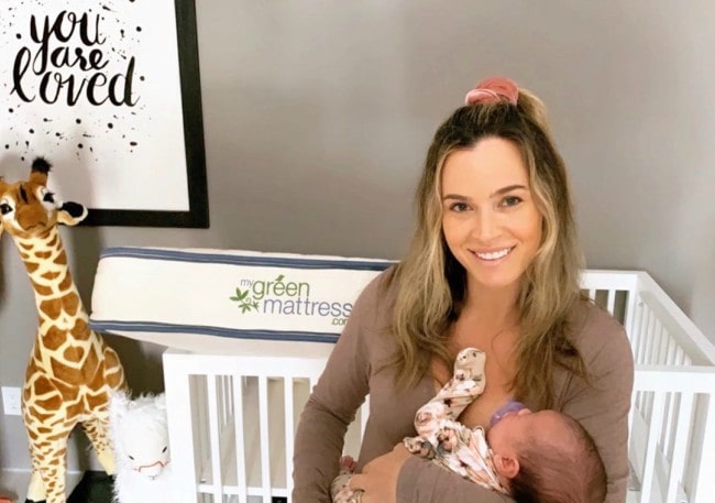 Teddi Mellencamp with her daughter Dove as seen in March 2020