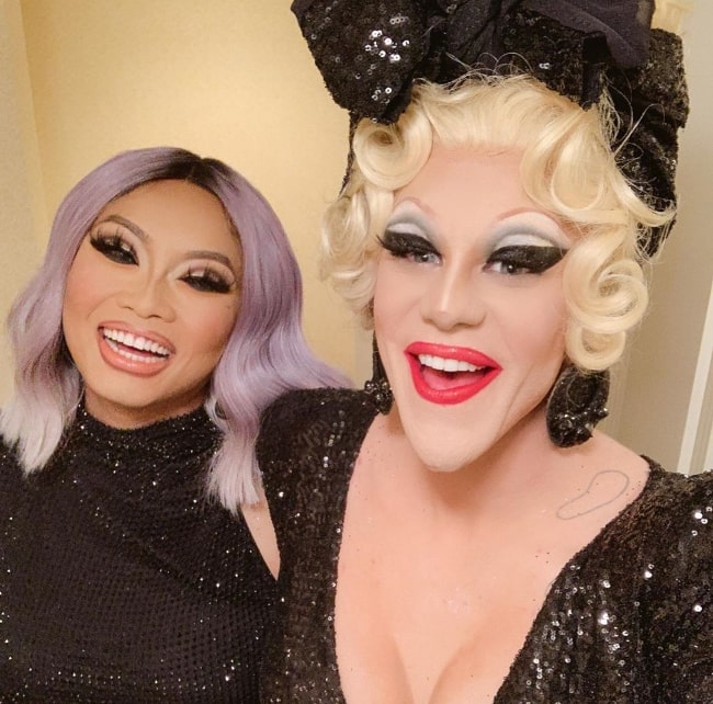 Thorgy Thor (Right) and Jujubee smiling for a picture