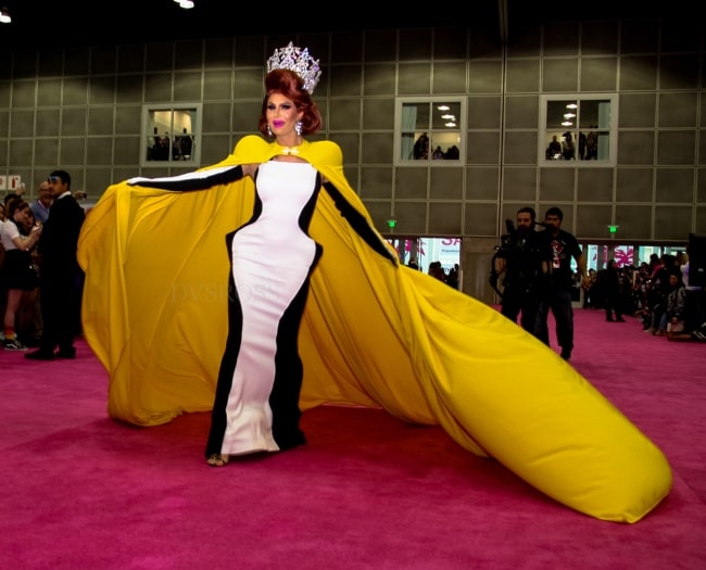 Trinity Taylor posing for the camera at Rupaul DragCon 2019 - Los Angeles