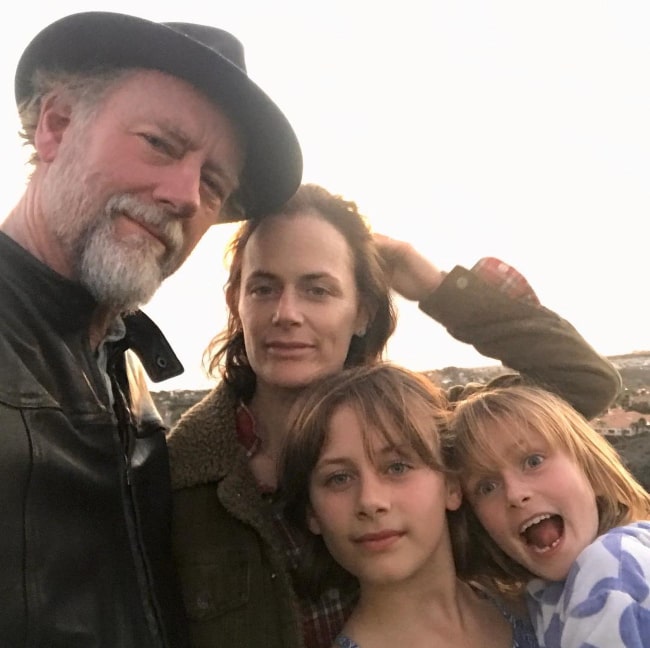 Xander Berkeley with his family, as seen in June 2018