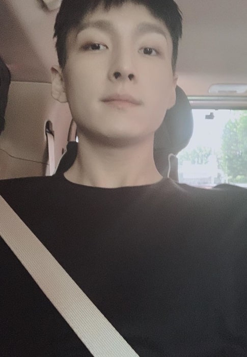 Zuho as seen while taking a selfie in August 2019