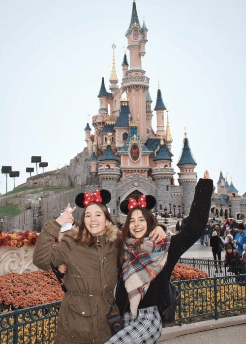 Àngela Mármol as seen in a picture taken with her friend Julia at Disneyland in Paris in October 2018