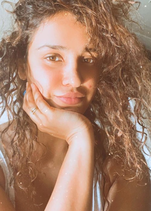 Aisha Sharma in a selfie in May 2020