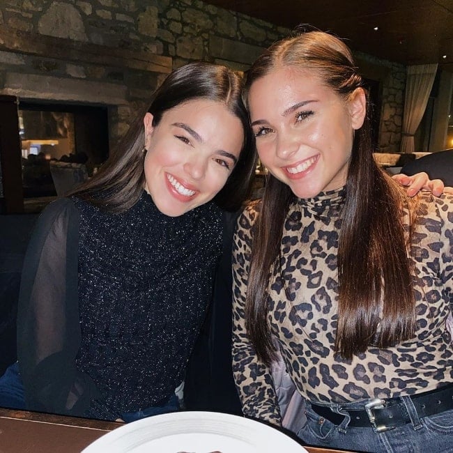 Alexandra Chaves (Left) as seen while smiling in a picture along with Dylan Ratzlaff in February 2020