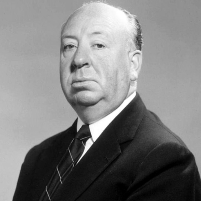 Alfred Hitchcock in a studio publicity still published in 2011.