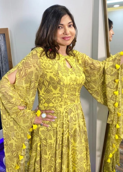 Alka Yagnik as seen in an Instagram Post in December 2019