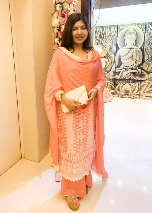 Alka Yagnik as seen in an Instagram Post in September 2019