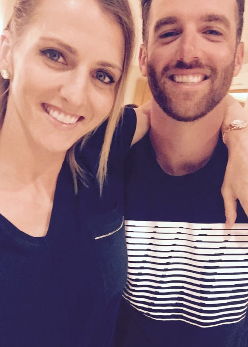 Allie Quigley with her younger brother Jacob, as seen in February 2018