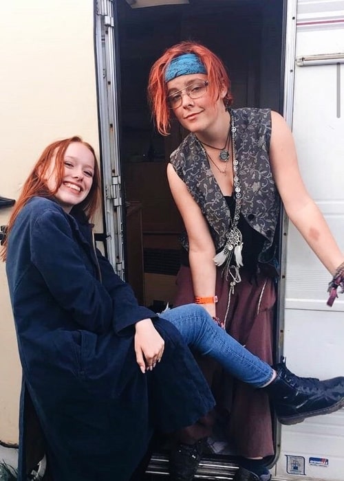 Amybeth McNulty (Left) posing for a picture along with Daisy Bazeley in Ireland in October 2019