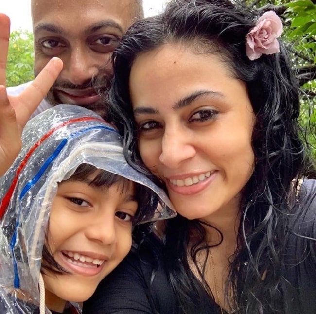 Antara Mali taking a break with her family in August 2019