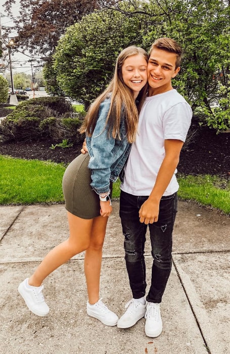 Asha Zapf posing for a picture alongside Chase Grzegorczyk in May 2019