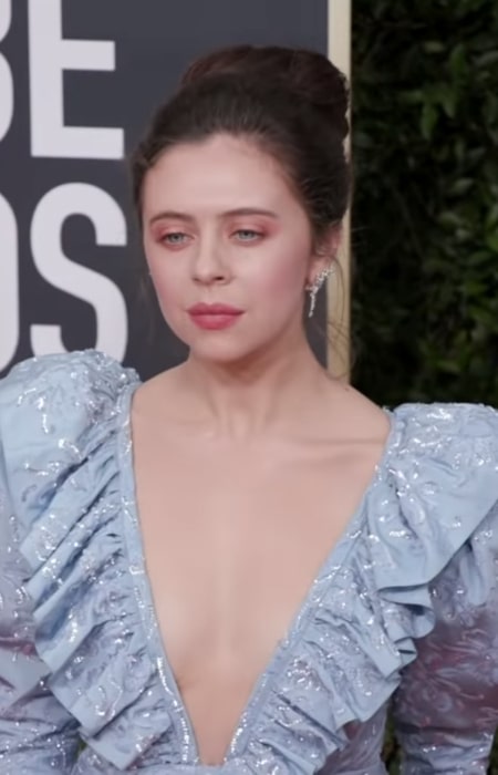 Bel Powley as seen while posing for the camera at Golden Globes Red Carpet 2020