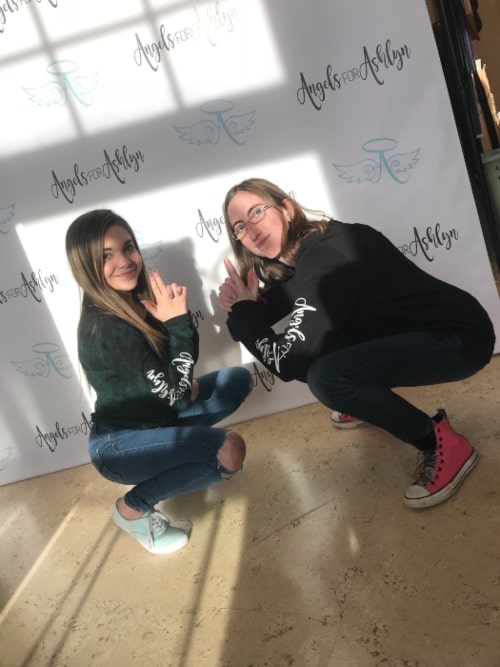 Carolyn Kopp as seen in a picture taken at a funeral in memory of Ashlyn in November 2017