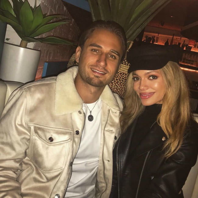 Charlie Clapham and Victoria DeBlauss as seen in October 2019