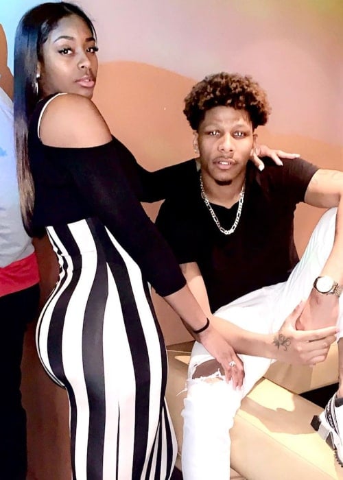 Cheyenne Parker and Keevin Tyus, as seen in March 2020