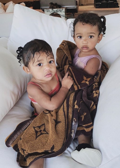 Chicago West (Right) as seen in a picture alongside her cousin Stormi