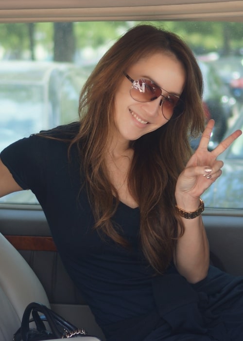 Coco Lee as seen in a picture taken at the Shanghai Hongqiao Airport in July 2013