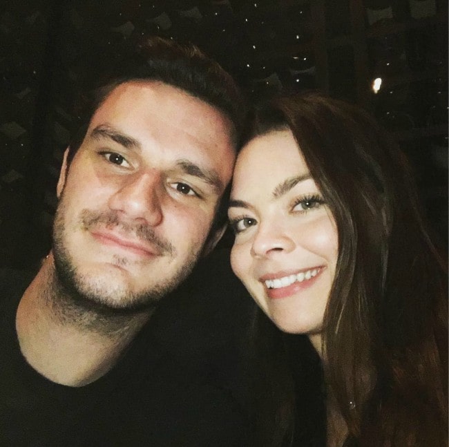 Cooper Hefner and Scarlett Hannah Byrne as seen in February 2016