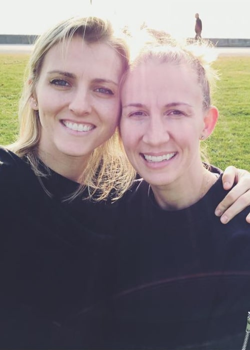 Courtney Vandersloot and Allie Quigley, as seen in March 2017