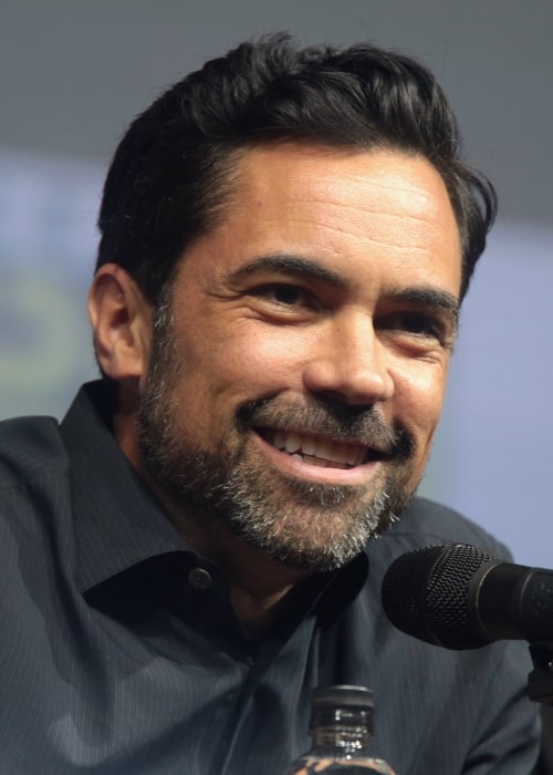 Danny Pino speaking at the 2018 San Diego Comic-Con International in San Diego, California in July 2018