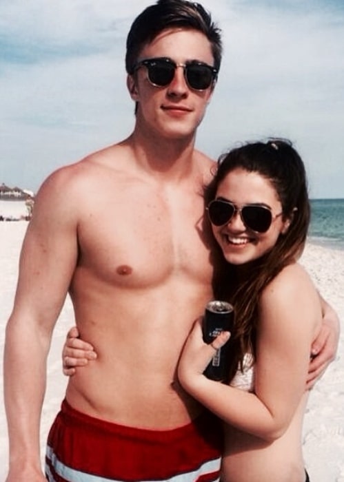 Drew Starkey unwinding at the beach in March 2014