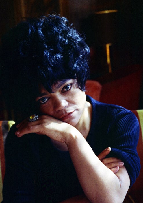 Eartha Kitt at the Carlton Tower hotel in London, England in 1973