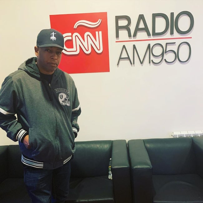 Eric Bobo Correa as seen while posing for a picture at CNN Radio Argentina in December 2019