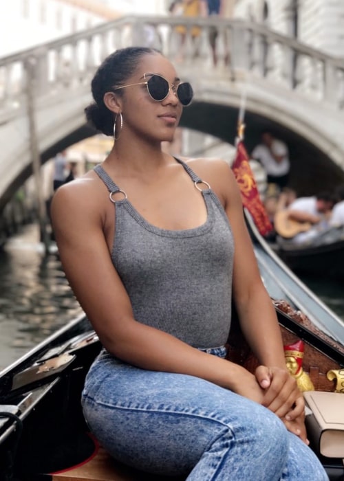 Gabby Williams during a trip to Venice, Italy, in August 2017