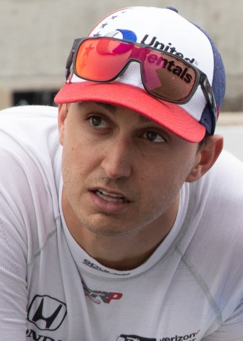 Graham Rahal as seen in a picture taken during practice for the 2018 Indianapolis 500 on May 18